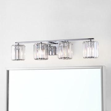 Coco Prism Vintage Metal/Glass Classic Glam LED Vanity Light